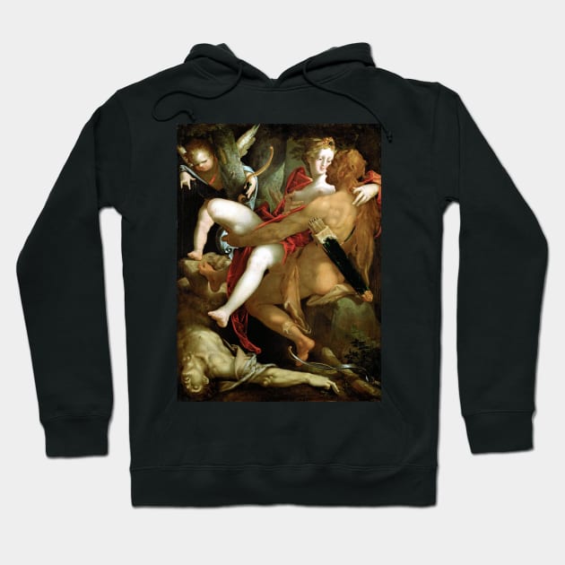 Bartholomäus Spranger Hercules, Deianira and the Centaur Nessus Hoodie by pdpress